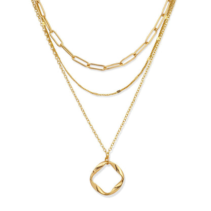 Collana cerchi stratificati