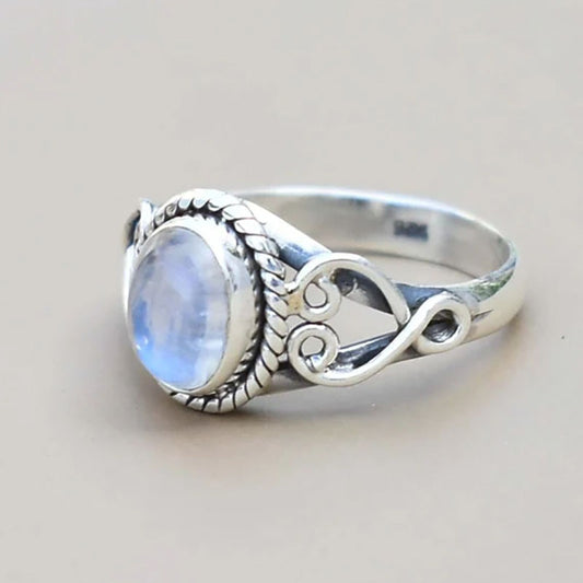 Anello geometrico traforato moonlight