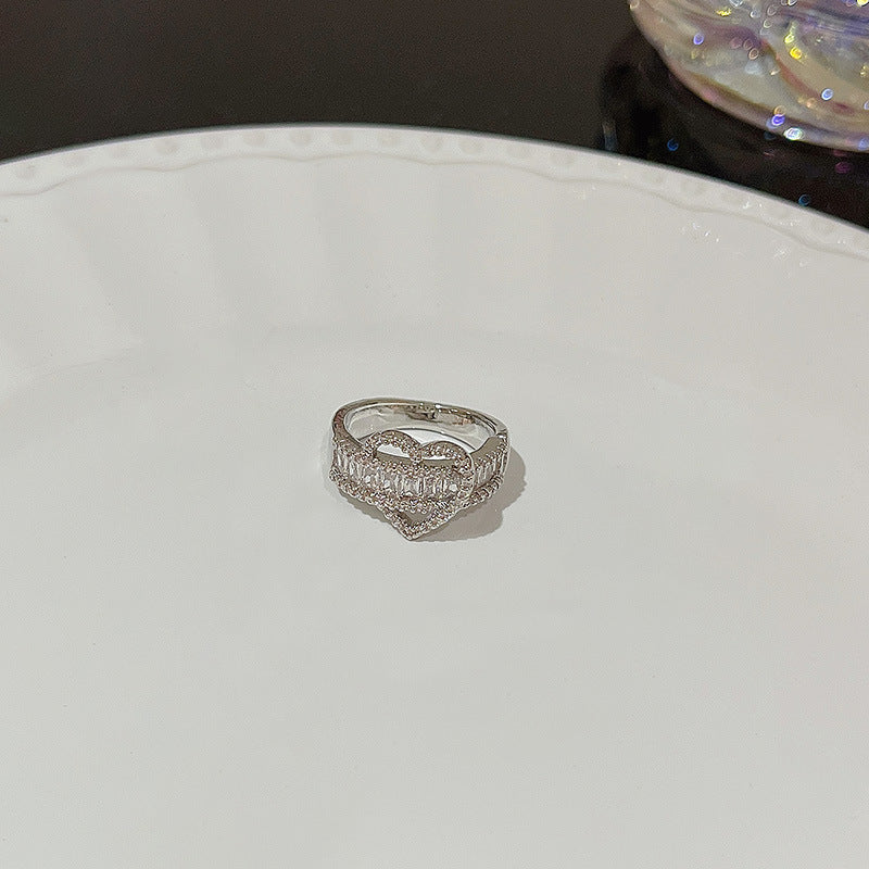 Anello farfalla zircone regolabile da donna