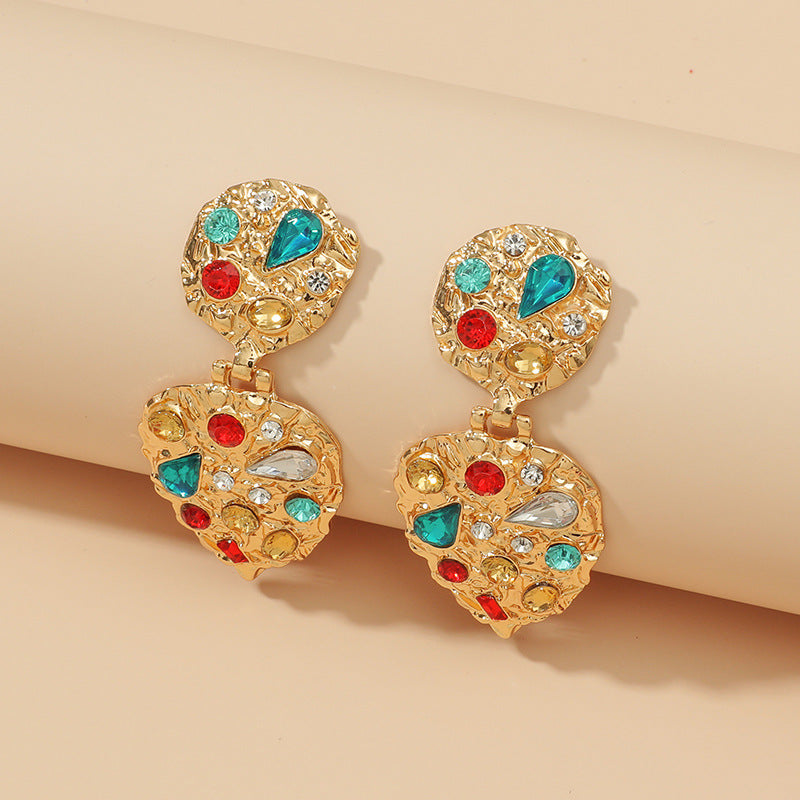 Orecchini barocchi strass