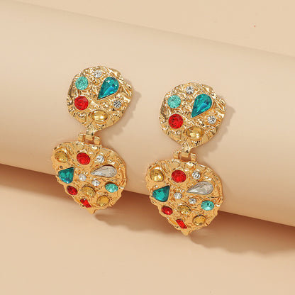 Orecchini barocchi strass