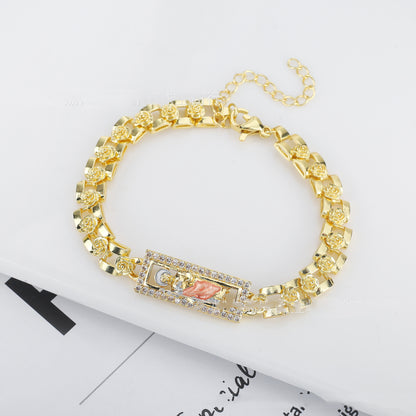 Bracciale catena rose