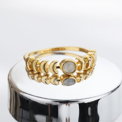 Anello donna luna opale