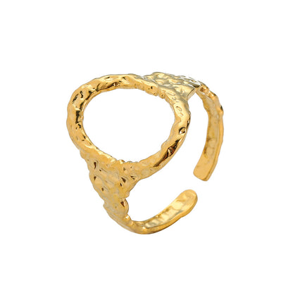 Anello cerchio aperto oro