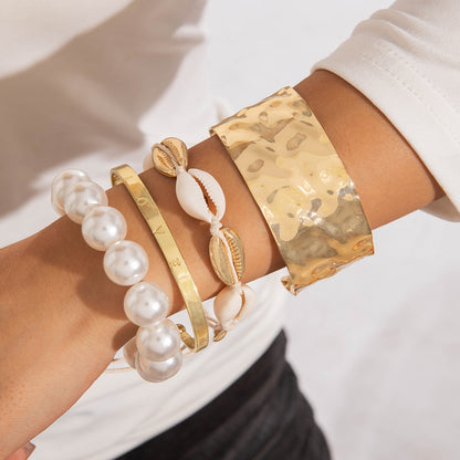Bracciale geometrico multistrato