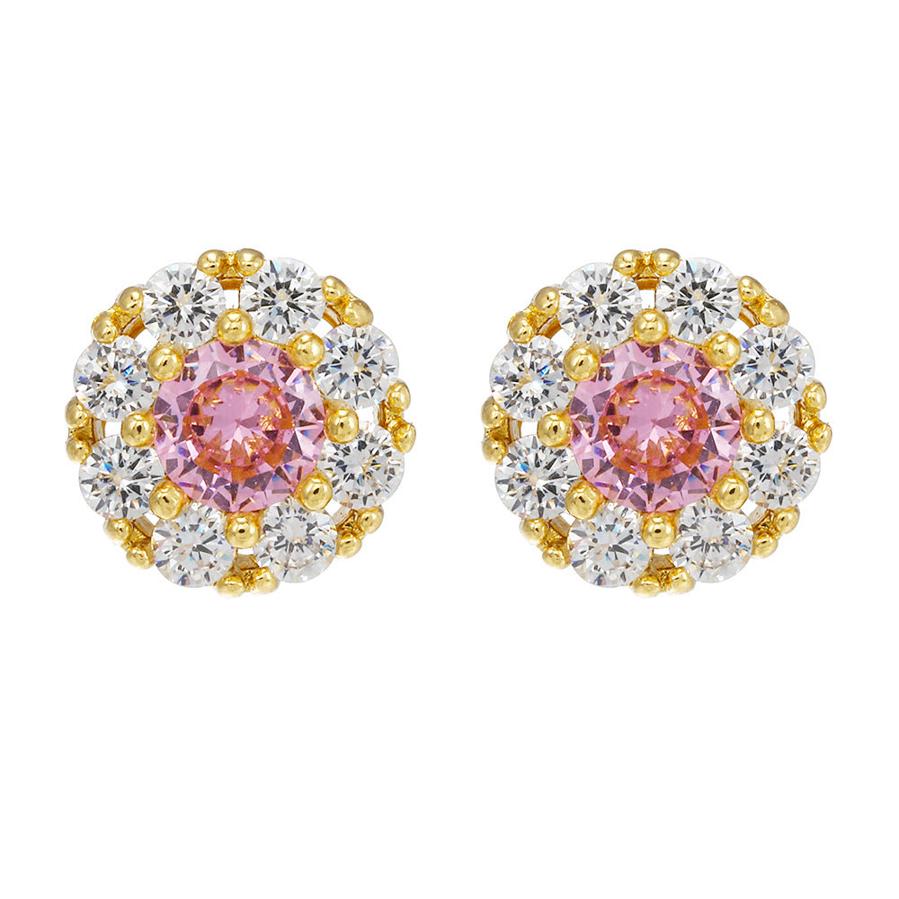 Orecchini argento zircone micro