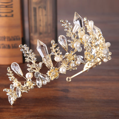 Tiara barocca con cristalli