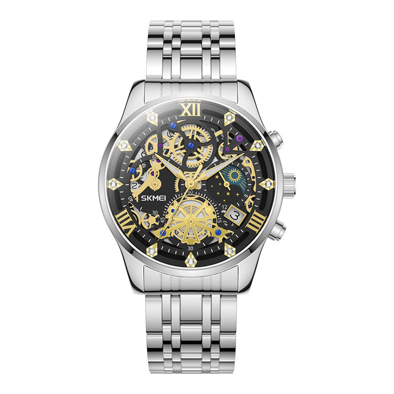 Orologio scheletrato al quarzo da uomo