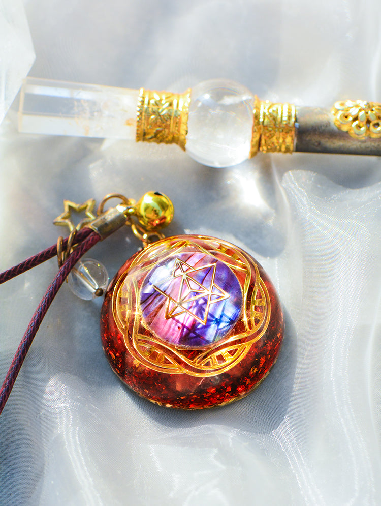 Collana cristallo rosso