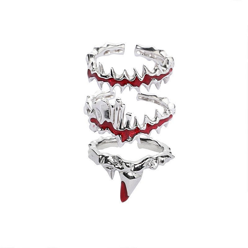 Anello aperto rosso francese