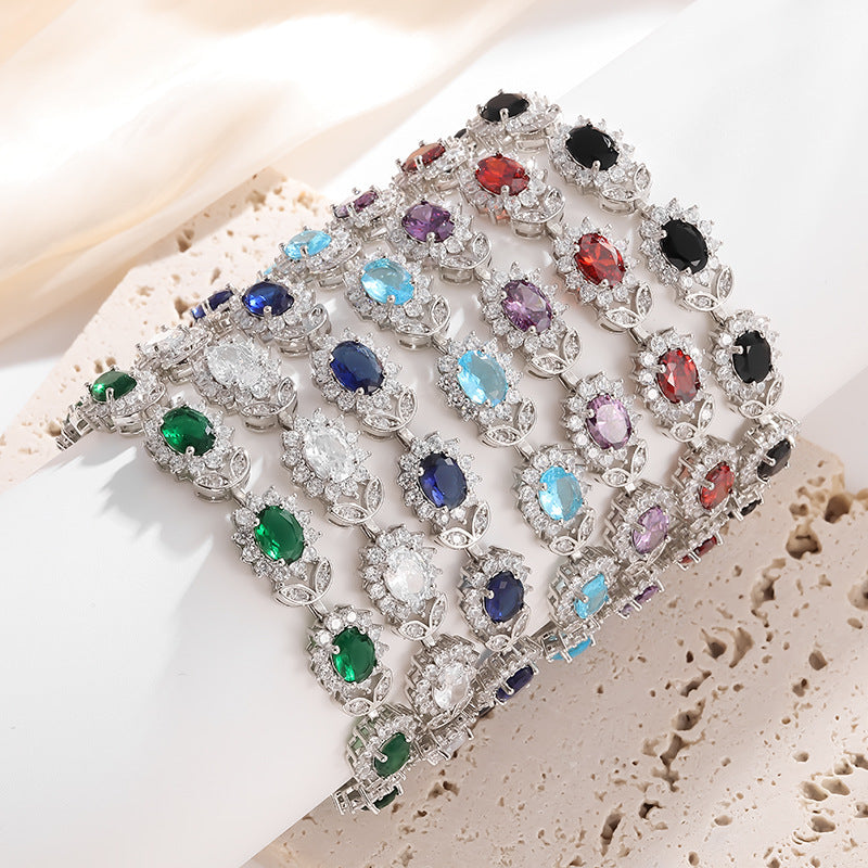 Bracciale zirconi semplice