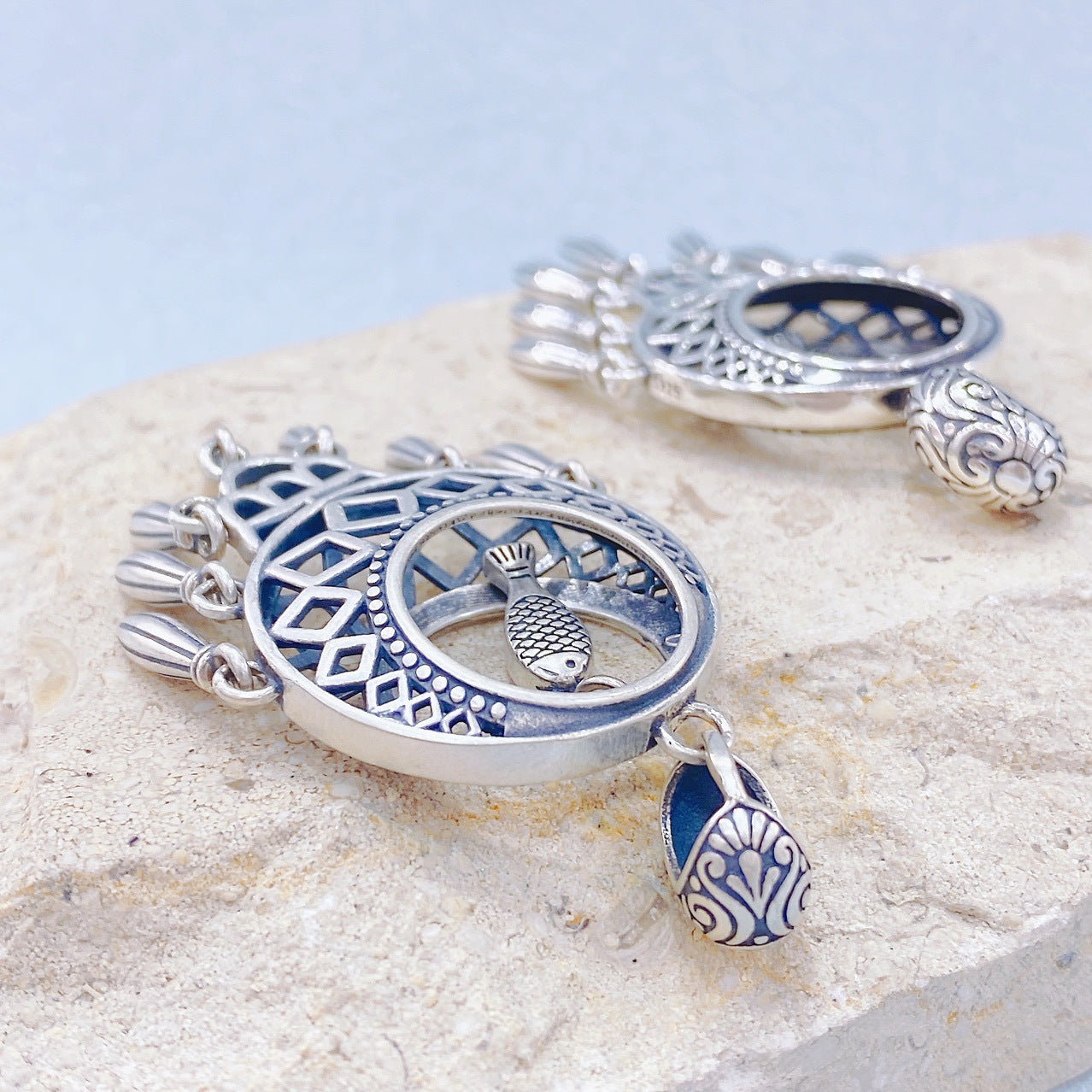 Collana pesce e fiore