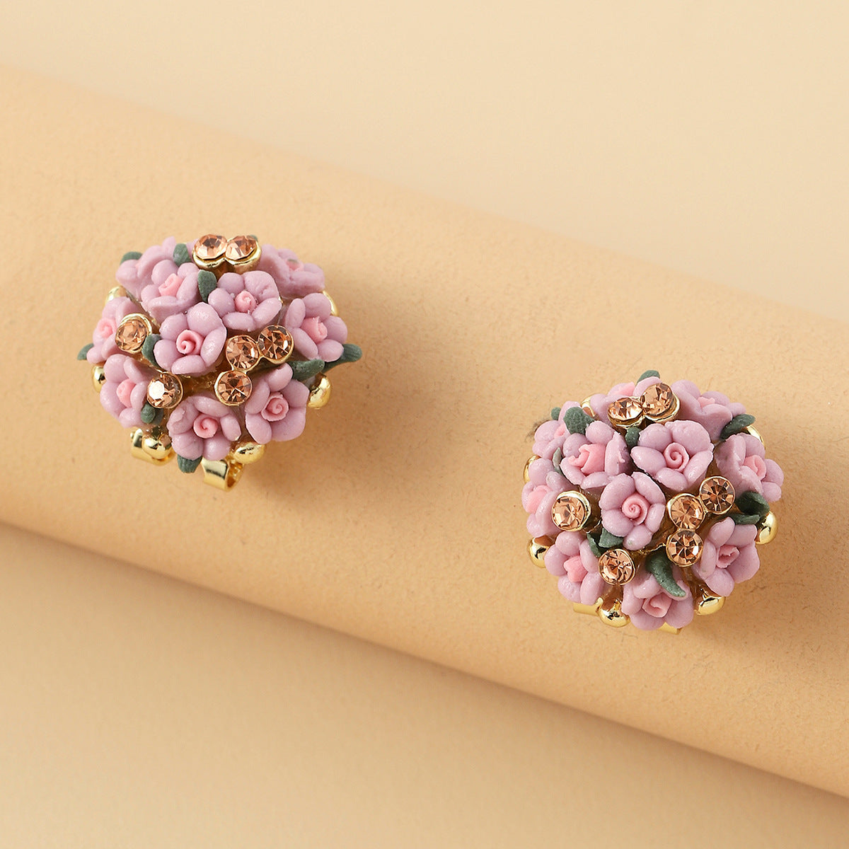 Orecchini fiore ceramica