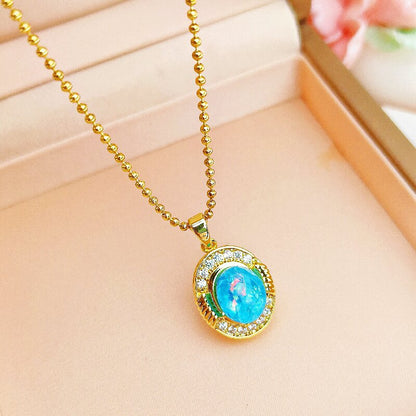 Collana da collo corto oro placcato