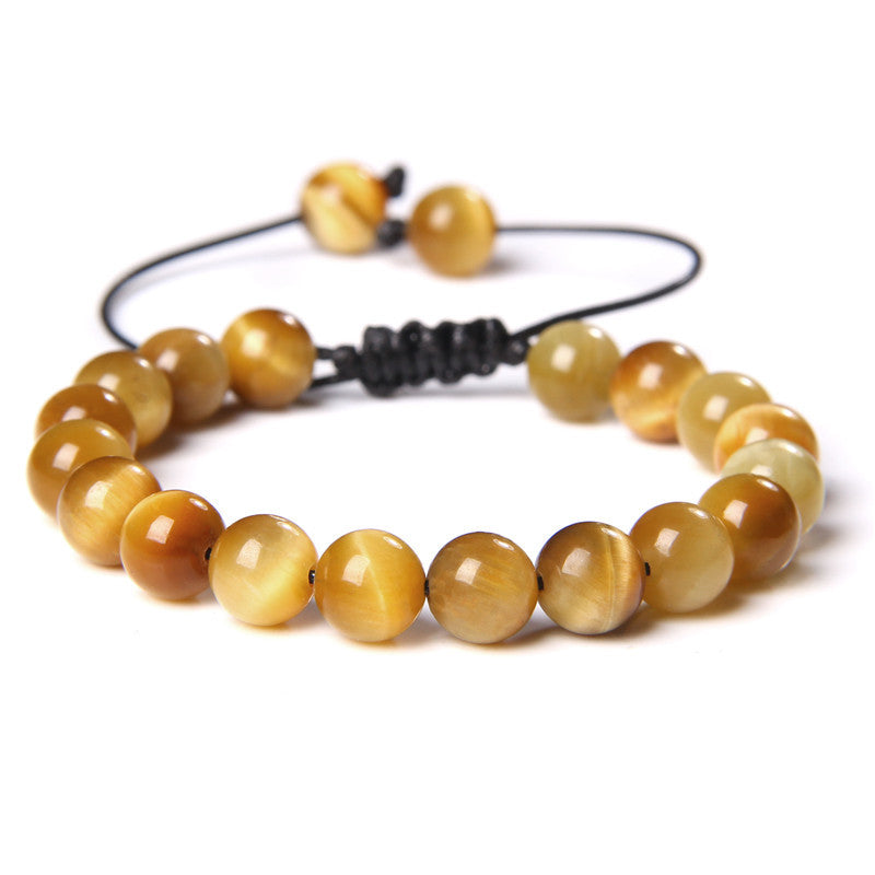 Bracciale occhio di tigre tessuto