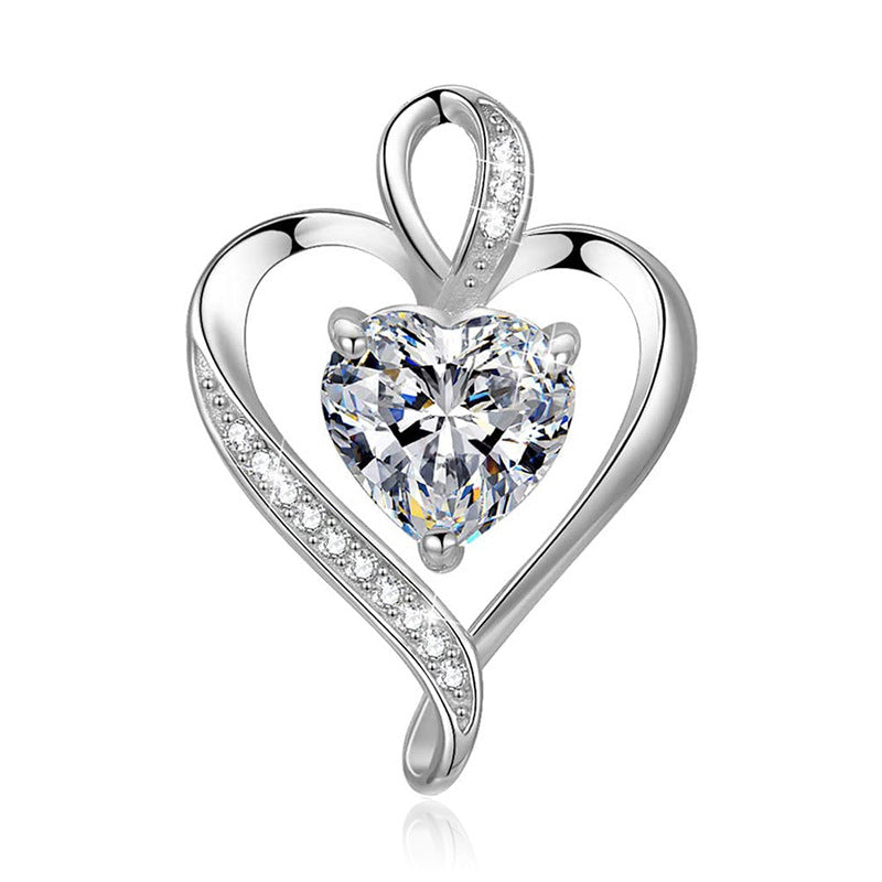 Collana croce e cuore