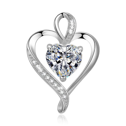 Collana croce e cuore