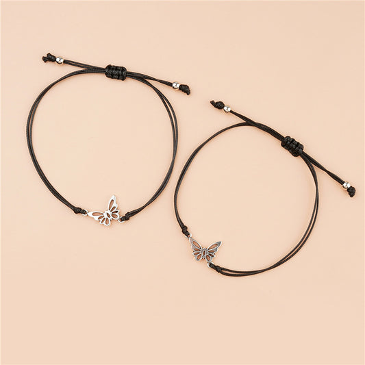 Bracciale farfalla tessuto