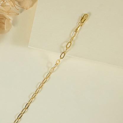 Bracciale catena traforata spessa