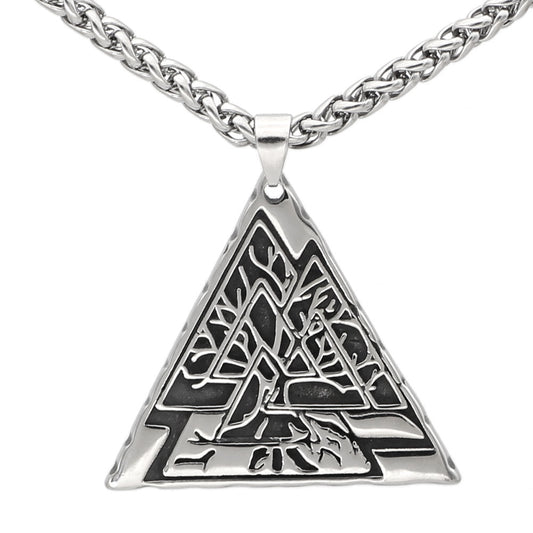 Collana geometrica acciaio