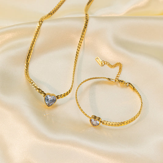 Collana Zircone Amore