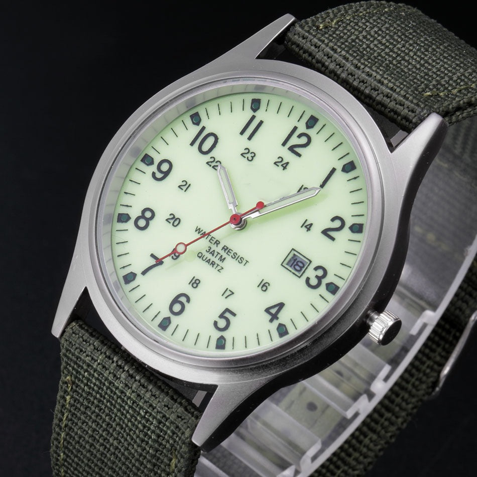Orologio militare in tessuto