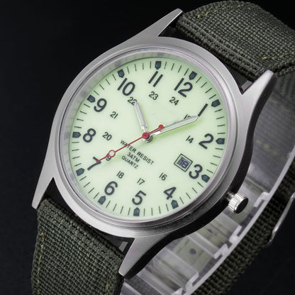 Orologio militare in tessuto
