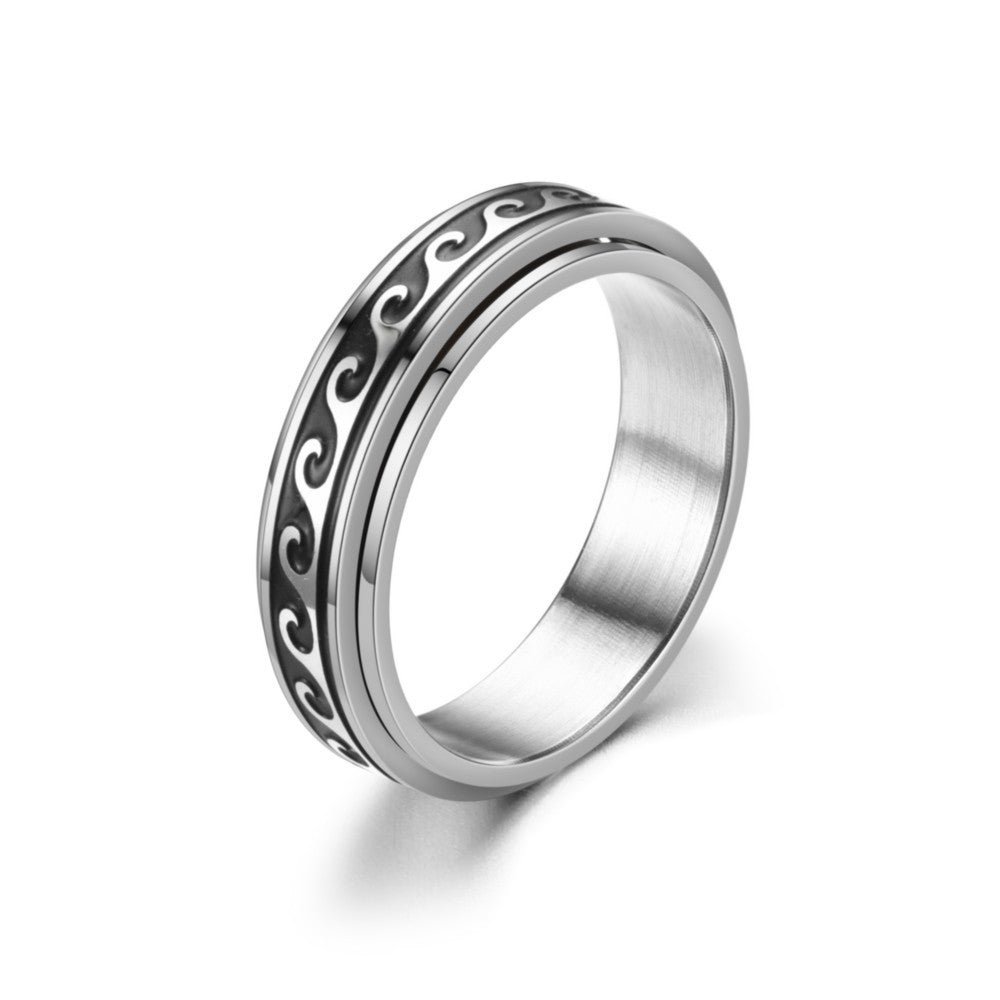 Anello titanio annerito