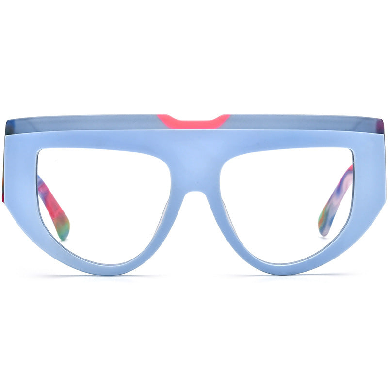 Occhiali cat-eye multicolore satinati