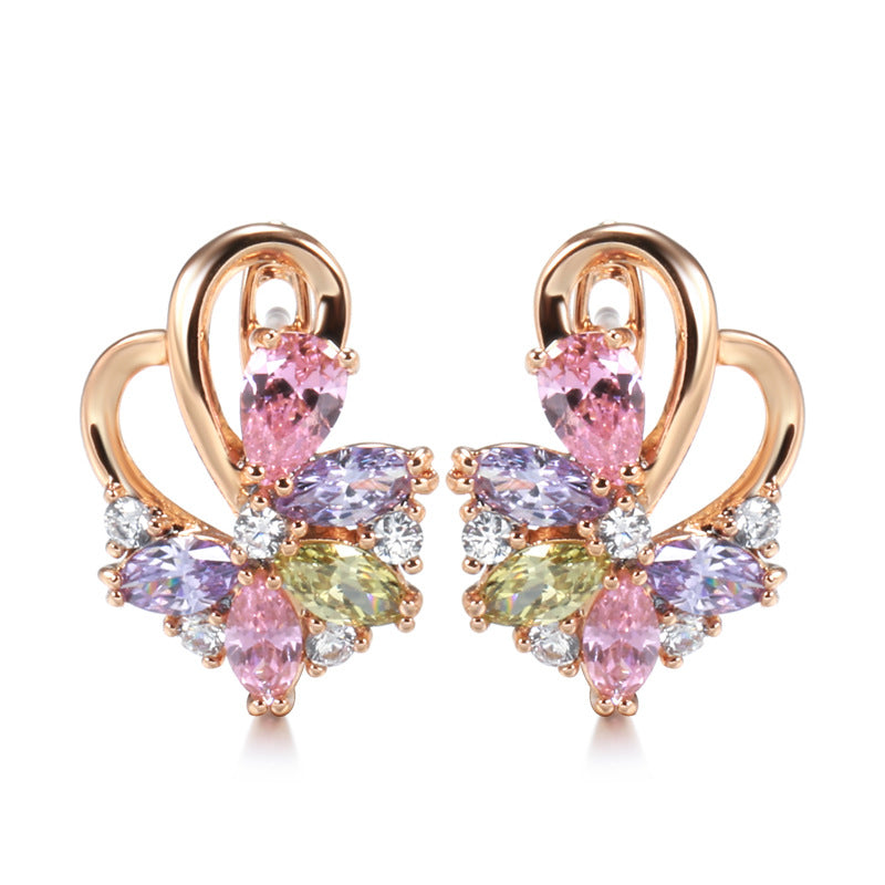 Clip orecchio multicolore