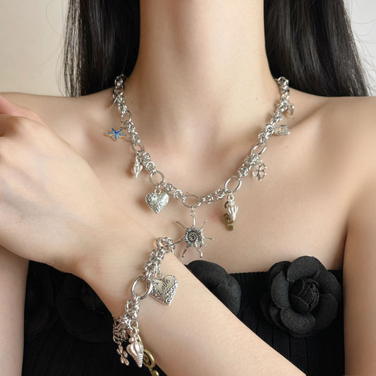 Collana conchiglia e stelle marine