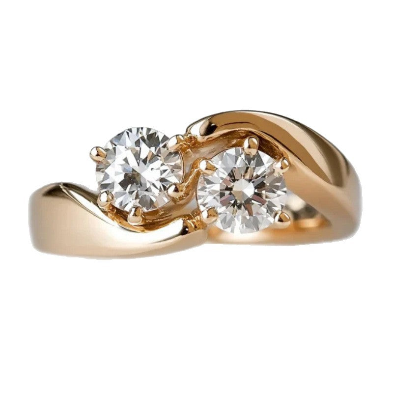 Anello Zircone in Oro