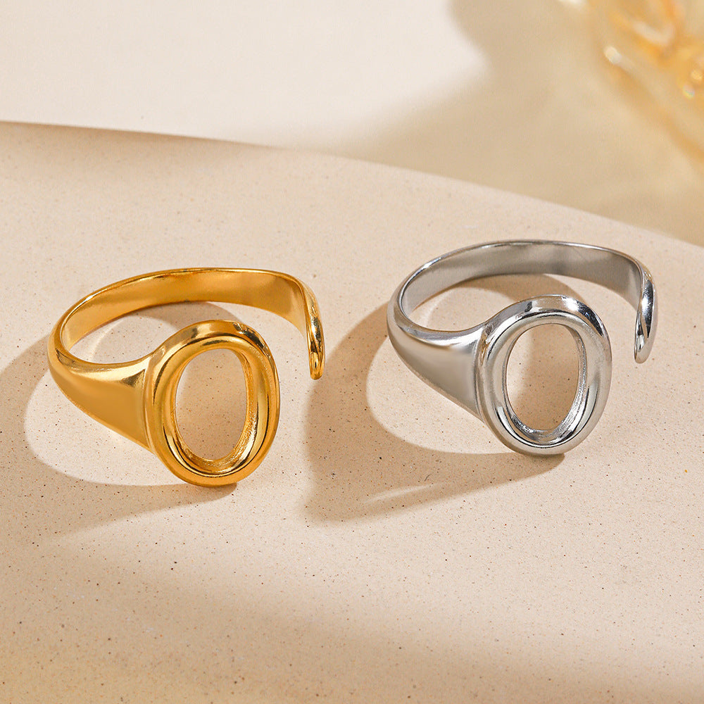 Anello ovale regolabile
