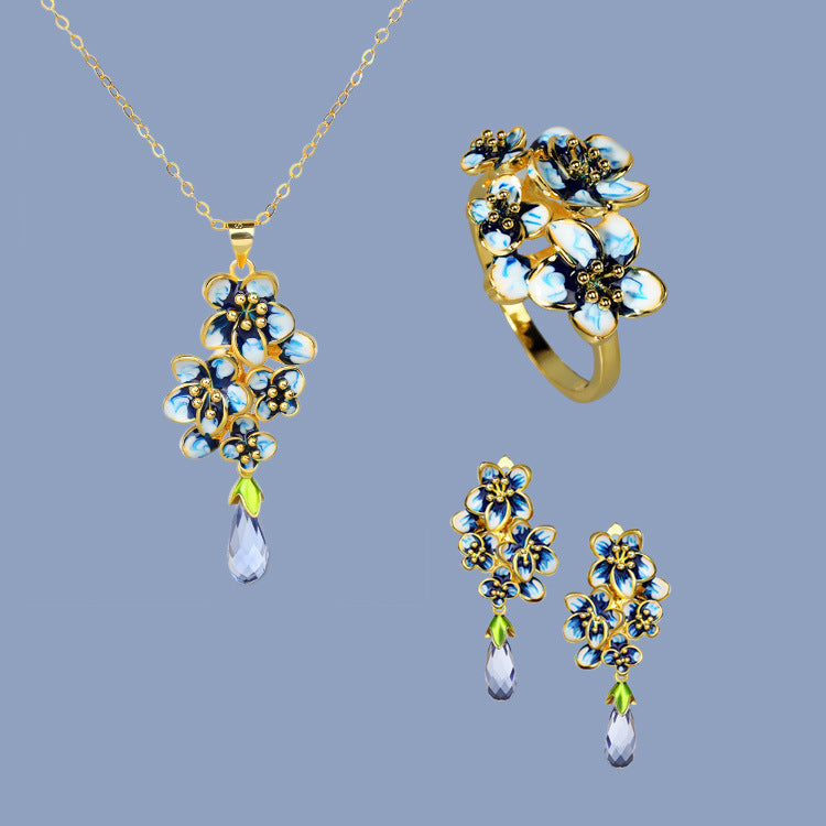 Collana goccia di cristallo