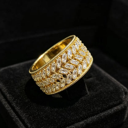 Anello aperto diamanti