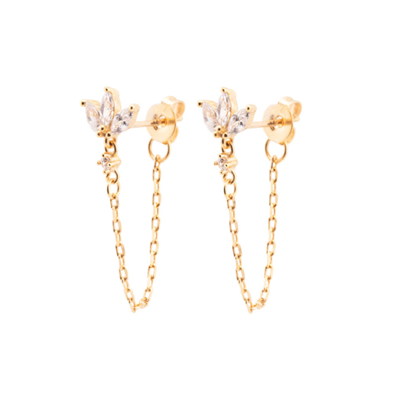 Orecchini zircone farfalla