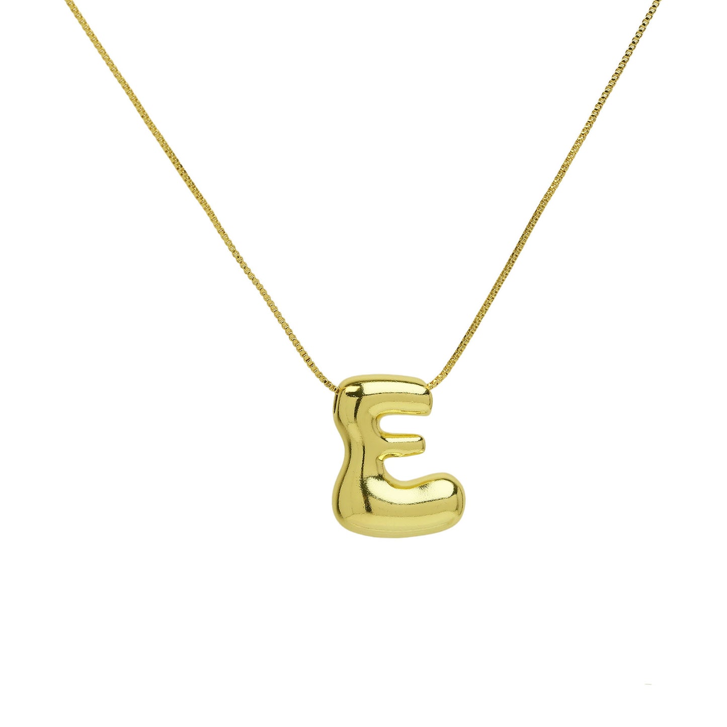 Collana lettera in ottone