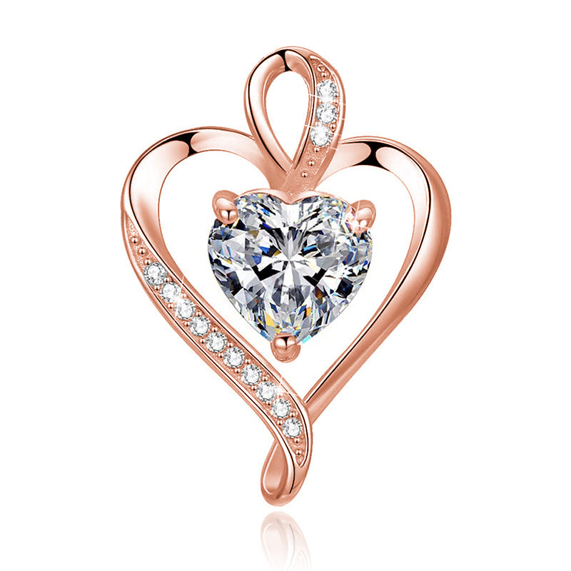 Collana croce e cuore
