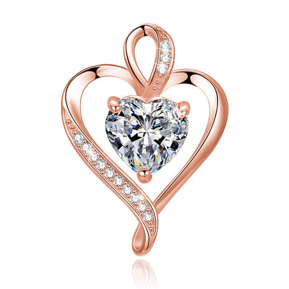 Collana croce e cuore