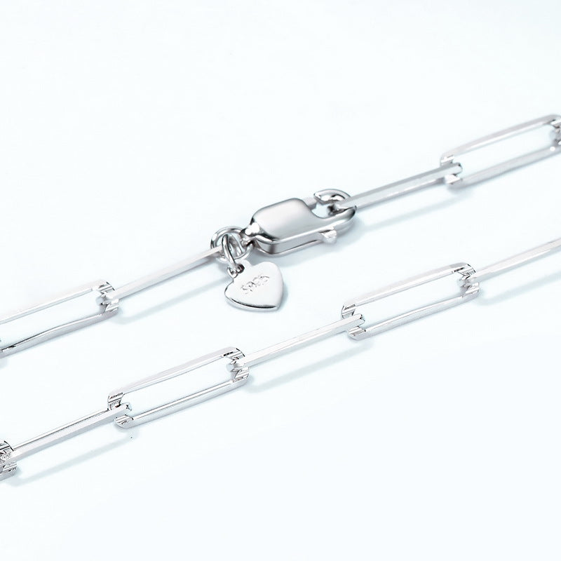 Collana argento maglia spessa