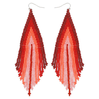 Orecchini perle riso boho