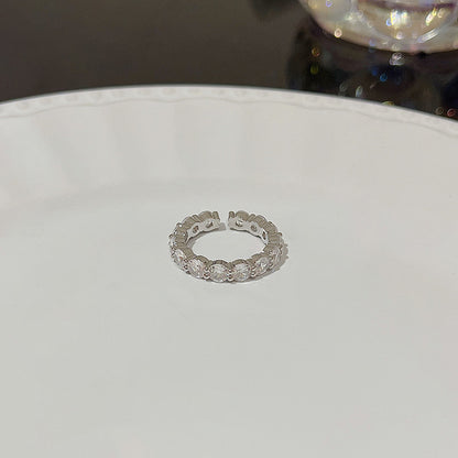 Anello farfalla zircone regolabile da donna