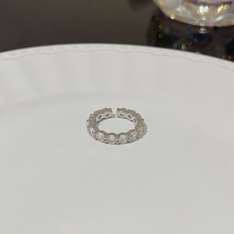 Anello farfalla zircone regolabile da donna