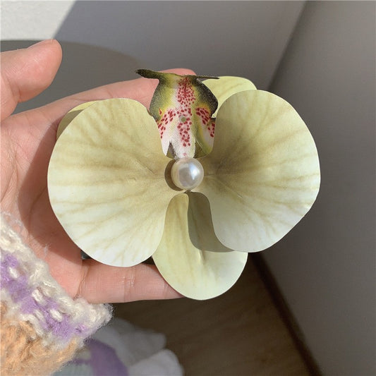 Molletta farfalla e orchidea