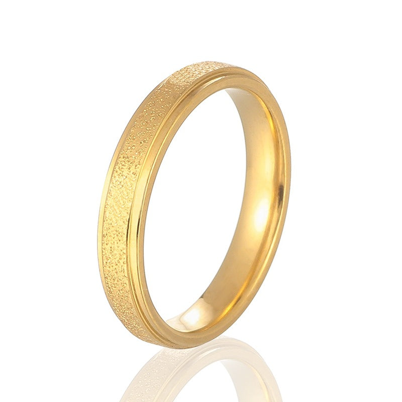 Anello zirconi titanio opaco