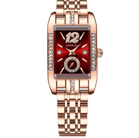 Orologio quadrato acciaio da lavoro