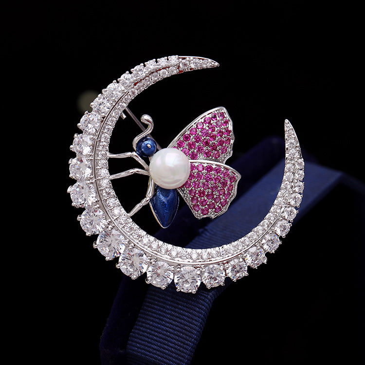 Spilla ape zircone