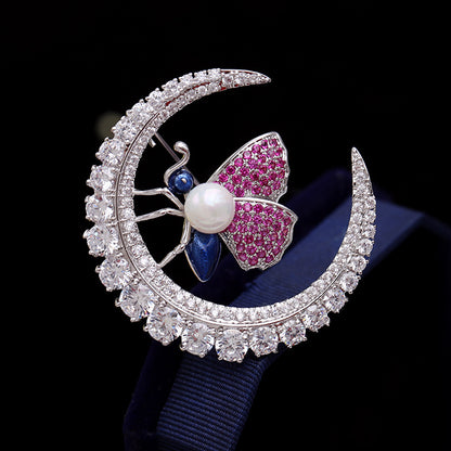 Spilla ape zircone