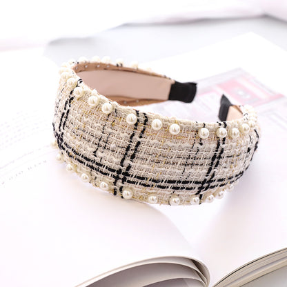 Fascia capelli plaid