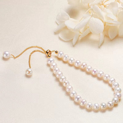 Braccialetto perle barocche acqua dolce da donna
